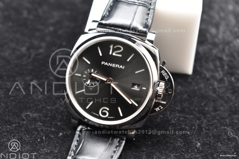 Best 42mm PAM1250 Gray 978 on Leather Dial Edition Due Luminor WaterResistant Strap Black P VSF 0502